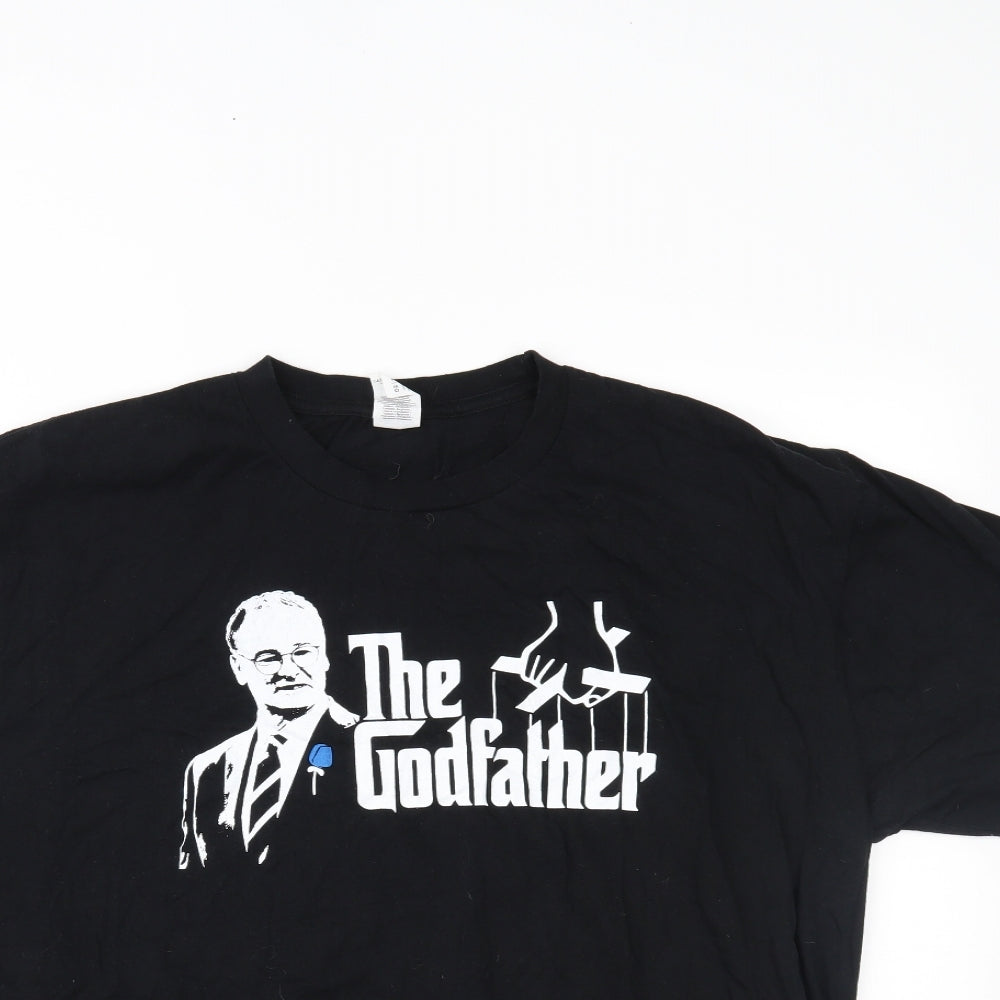 Gildan Mens Black    T-Shirt Size XL