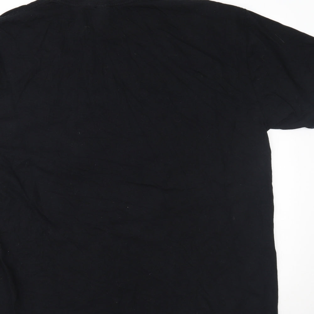 Gildan Mens Black    T-Shirt Size XL
