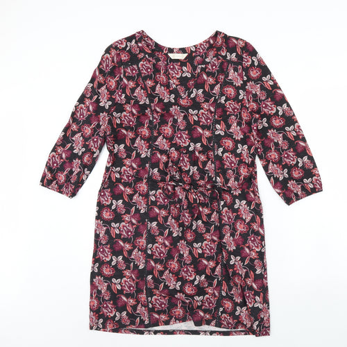 BHS Womens Black Floral  Shift  Size 12