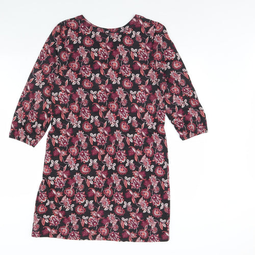 BHS Womens Black Floral  Shift  Size 12