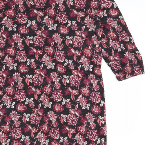 BHS Womens Black Floral  Shift  Size 12