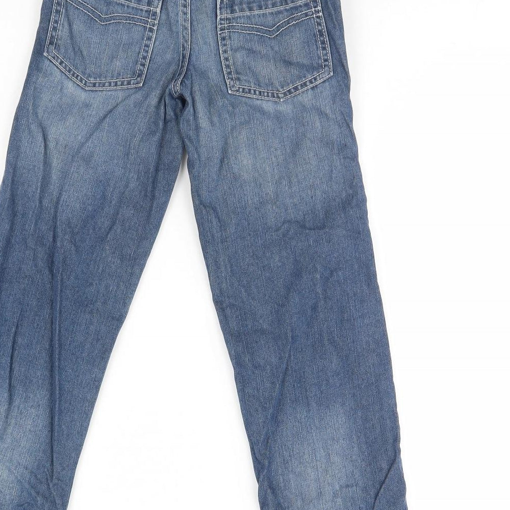 M&S Boys Blue  Denim Straight Jeans Size 6 Years