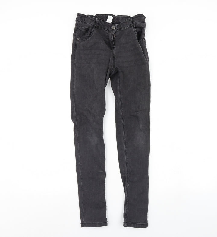 TU Girls Black Denim Skinny Jeans Size 12 Years
