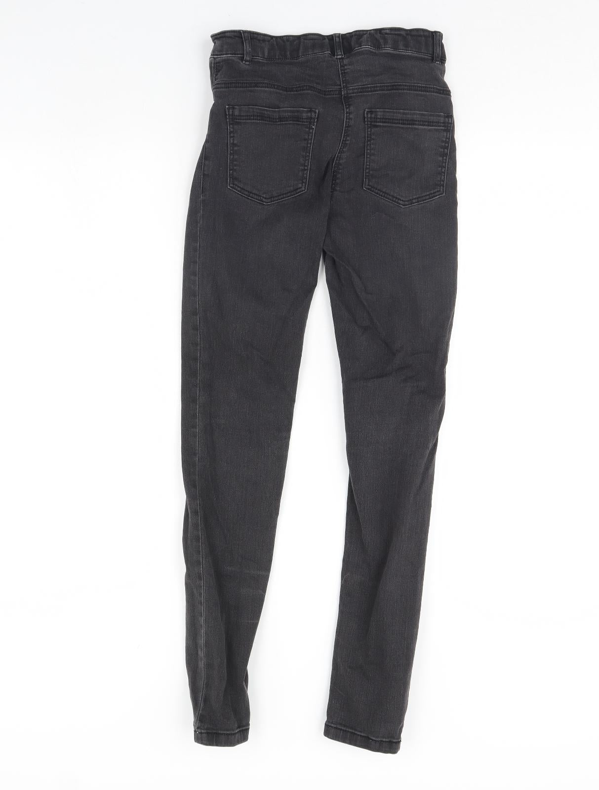 TU Girls Black  Denim Skinny Jeans Size 12 Years
