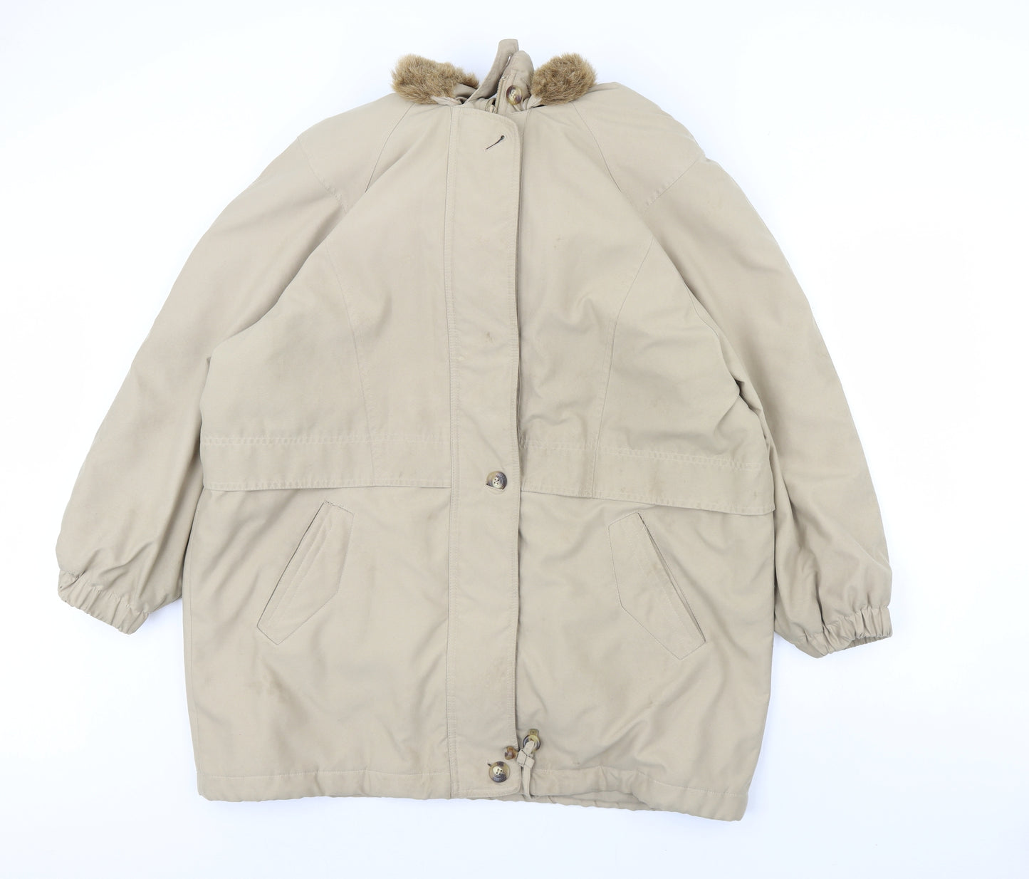 st Michael Womens Beige   Overcoat Coat Size 16