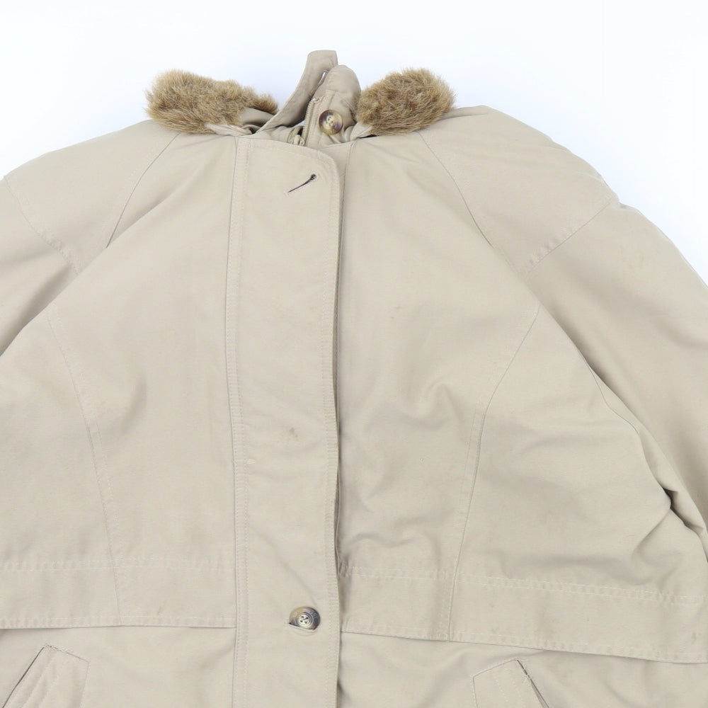 st Michael Womens Beige   Overcoat Coat Size 16