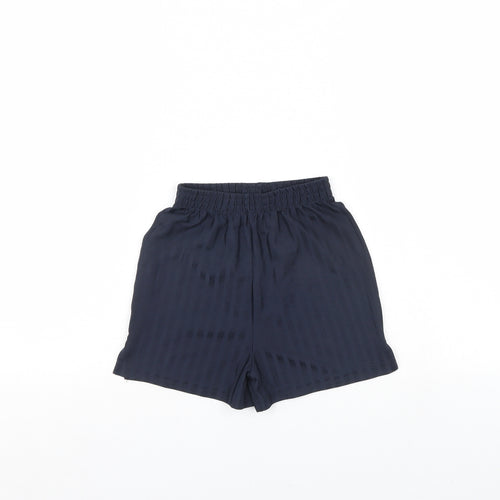 TU Boys Blue Striped  Sweat Shorts Size 6 Years