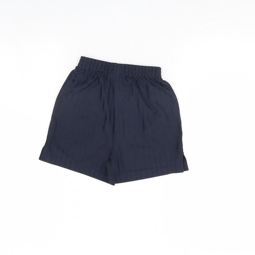 TU Boys Blue Striped  Sweat Shorts Size 6 Years