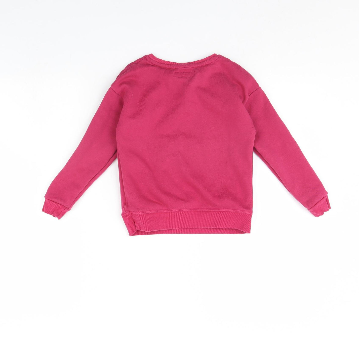Primark Girls Pink   Pullover Jumper Size 6 Years  - Love Our Planet