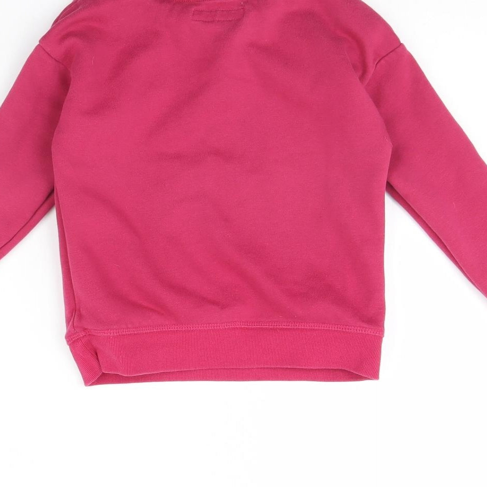 Primark Girls Pink   Pullover Jumper Size 6 Years  - Love Our Planet