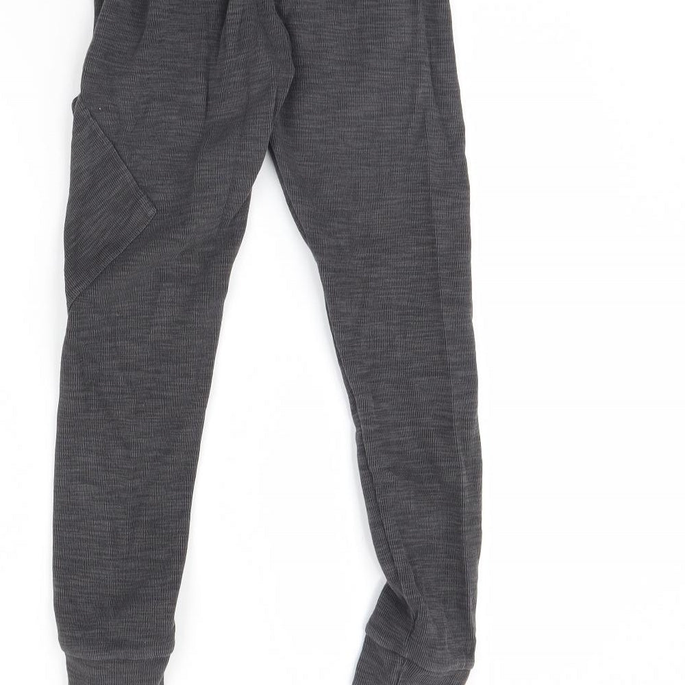 George Boys Black   Jogger Trousers Size 7 Years