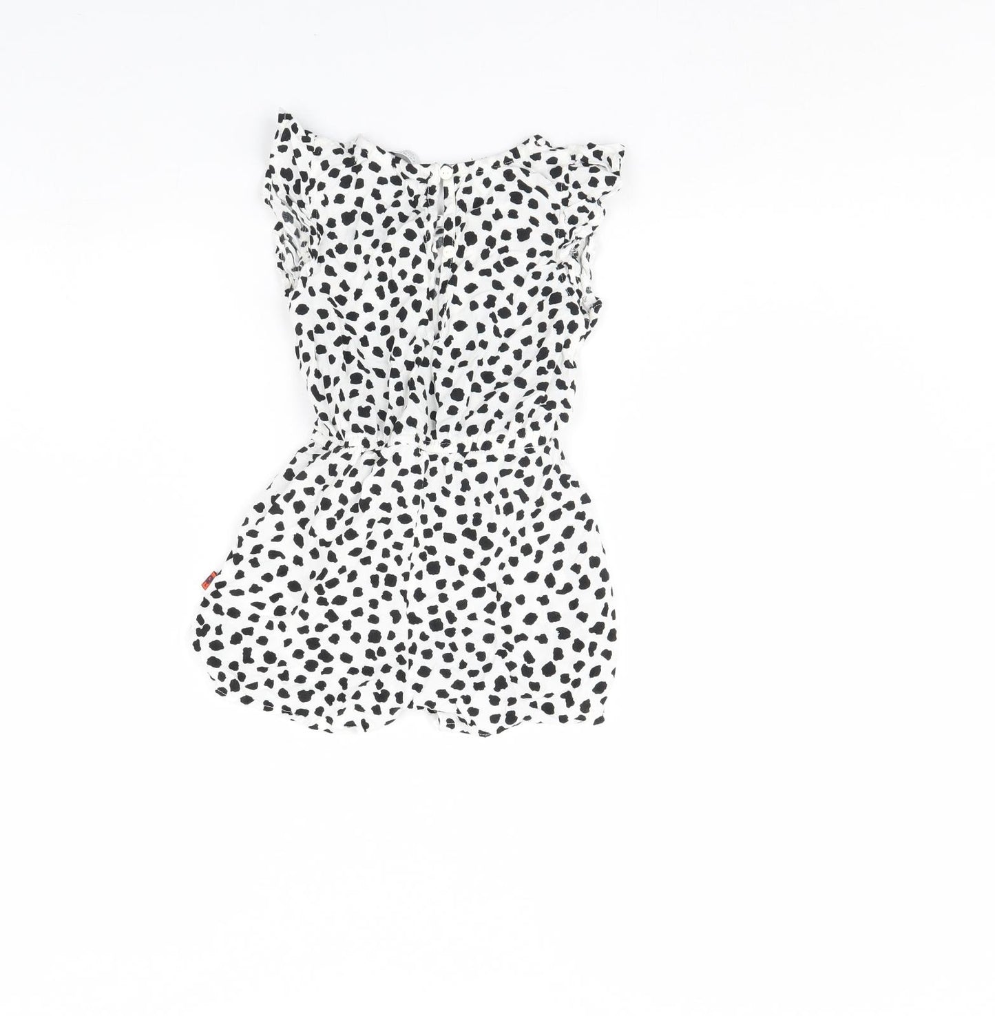 Primark Girls White Polka Dot  Playsuit One-Piece Size 6 Years