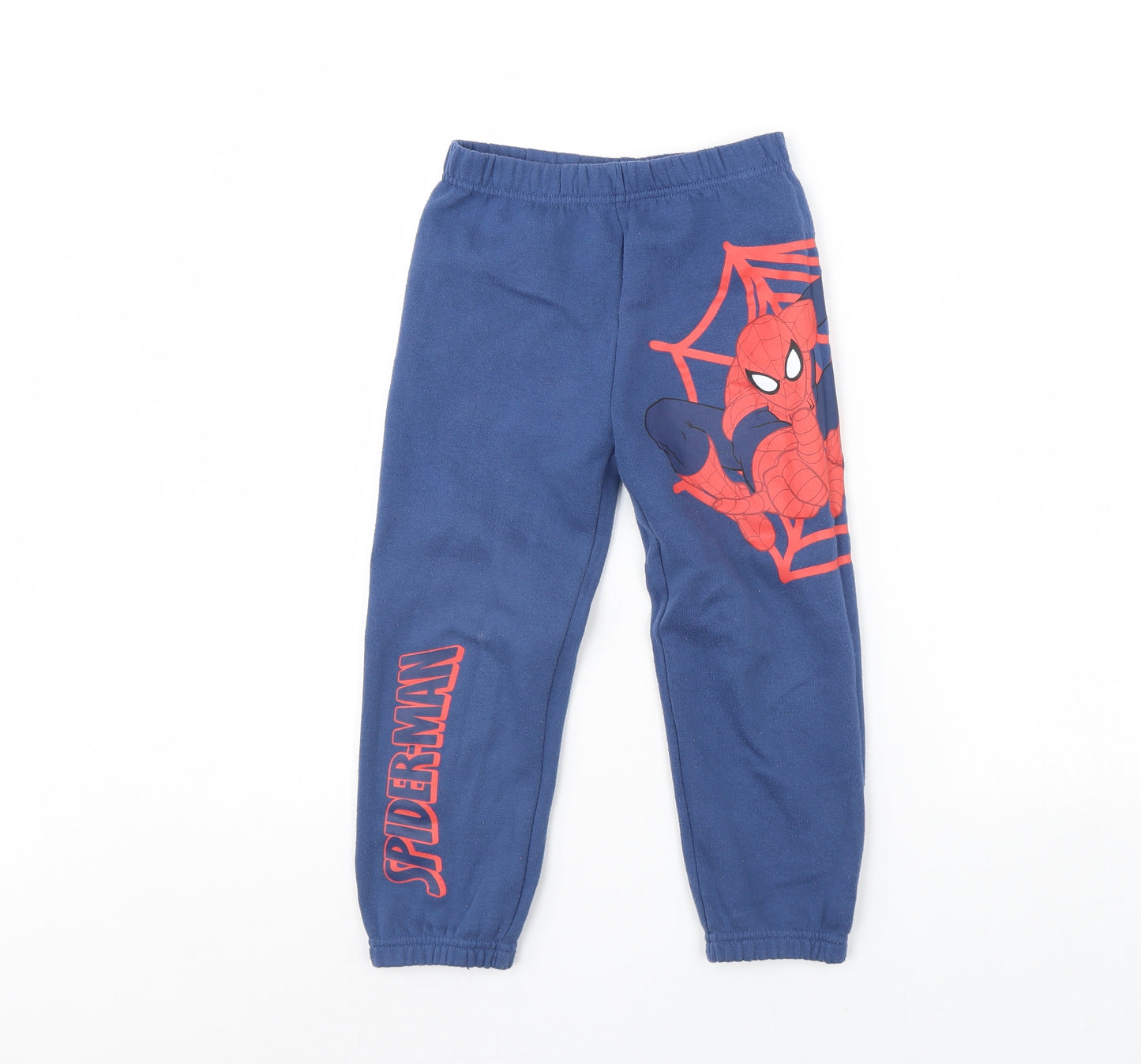 Marvel Boys Blue   Jogger Trousers Size 5 Years - SpiderMan