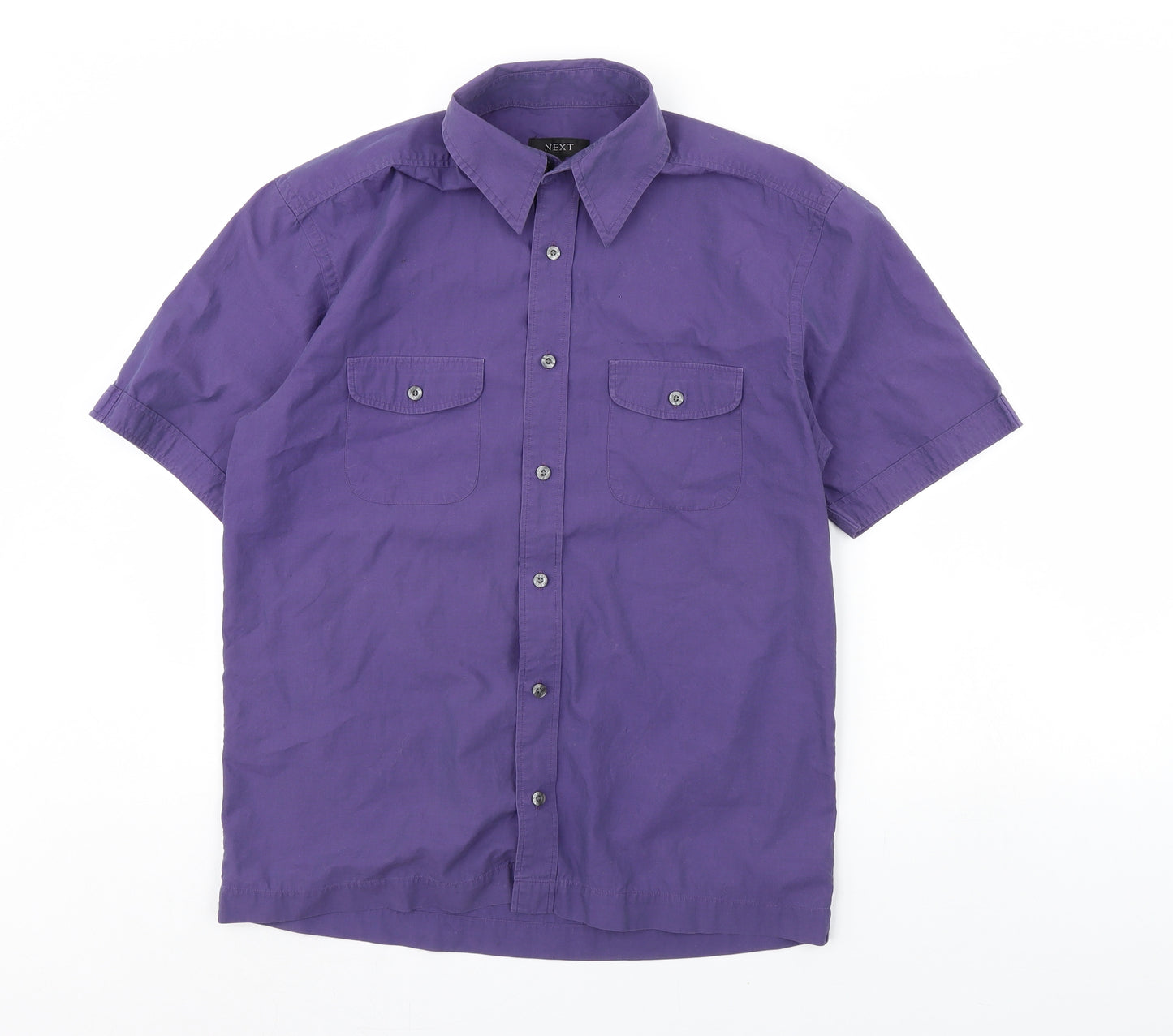 NEXT Mens Purple    Dress Shirt Size M