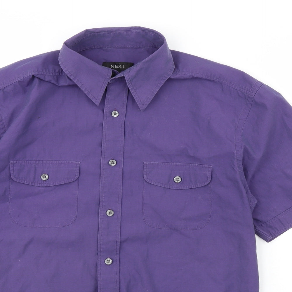 NEXT Mens Purple    Dress Shirt Size M