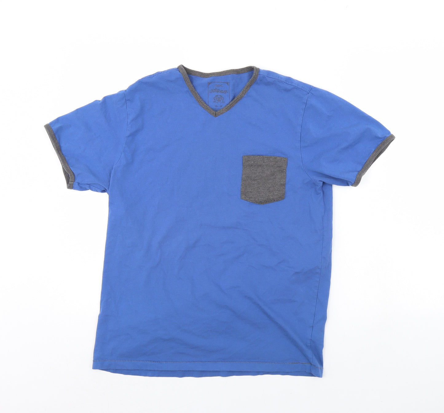 NEXT Mens Blue Solid   Pyjama Top Size M
