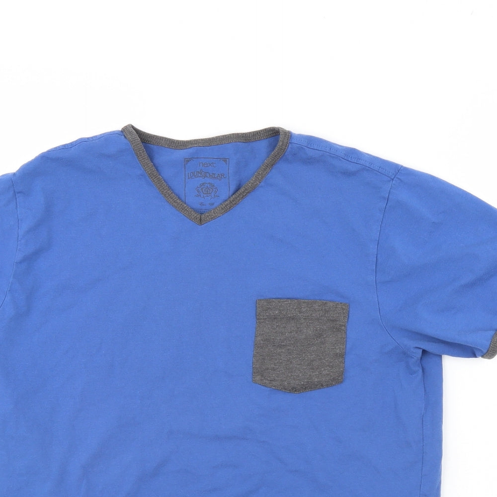 NEXT Mens Blue Solid   Pyjama Top Size M