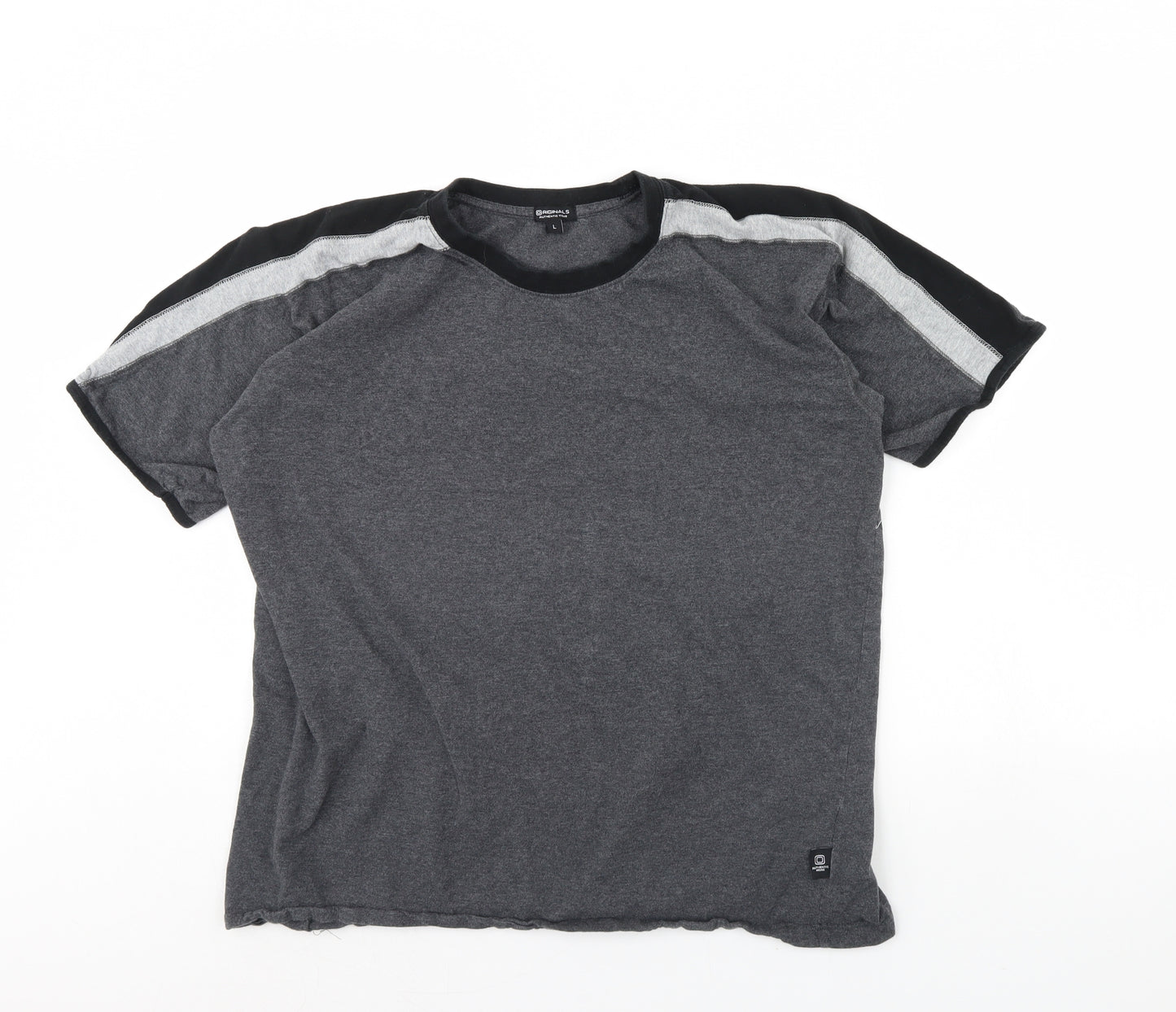 originals  Mens Grey    T-Shirt Size L