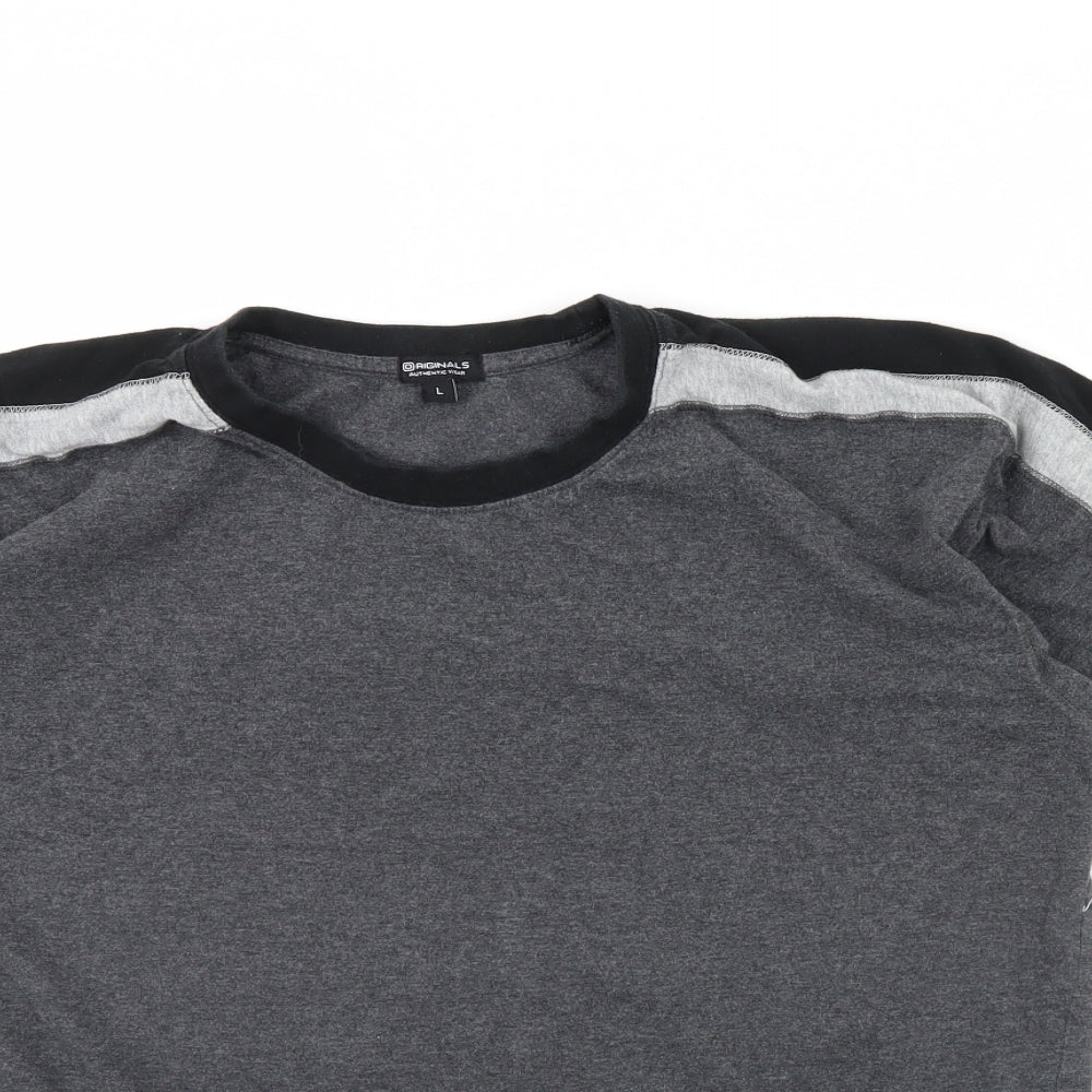 originals  Mens Grey    T-Shirt Size L