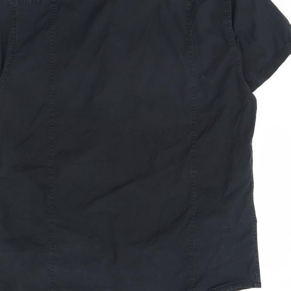 Red Herring Mens Black    Dress Shirt Size L