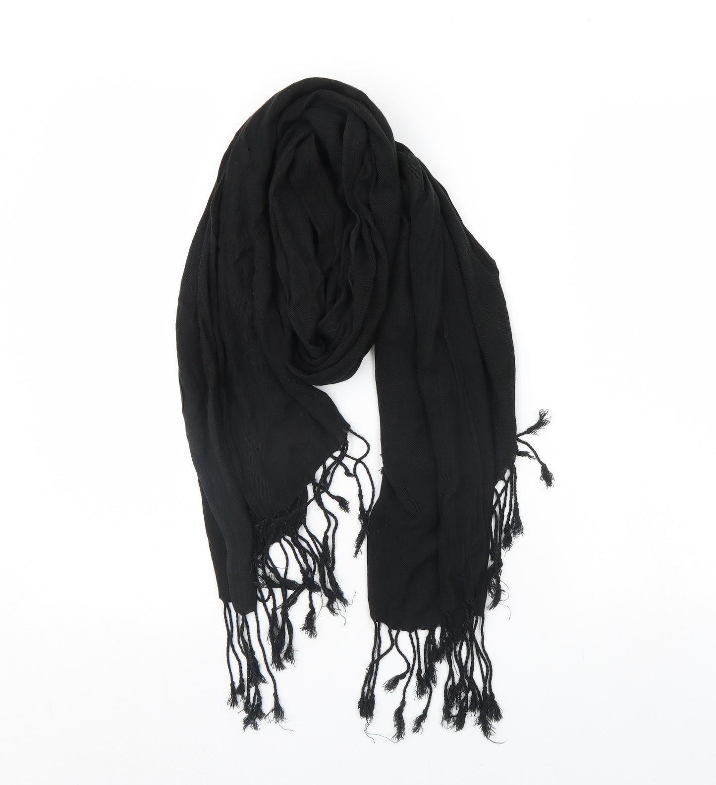 Preworn Womens Black    Scarf