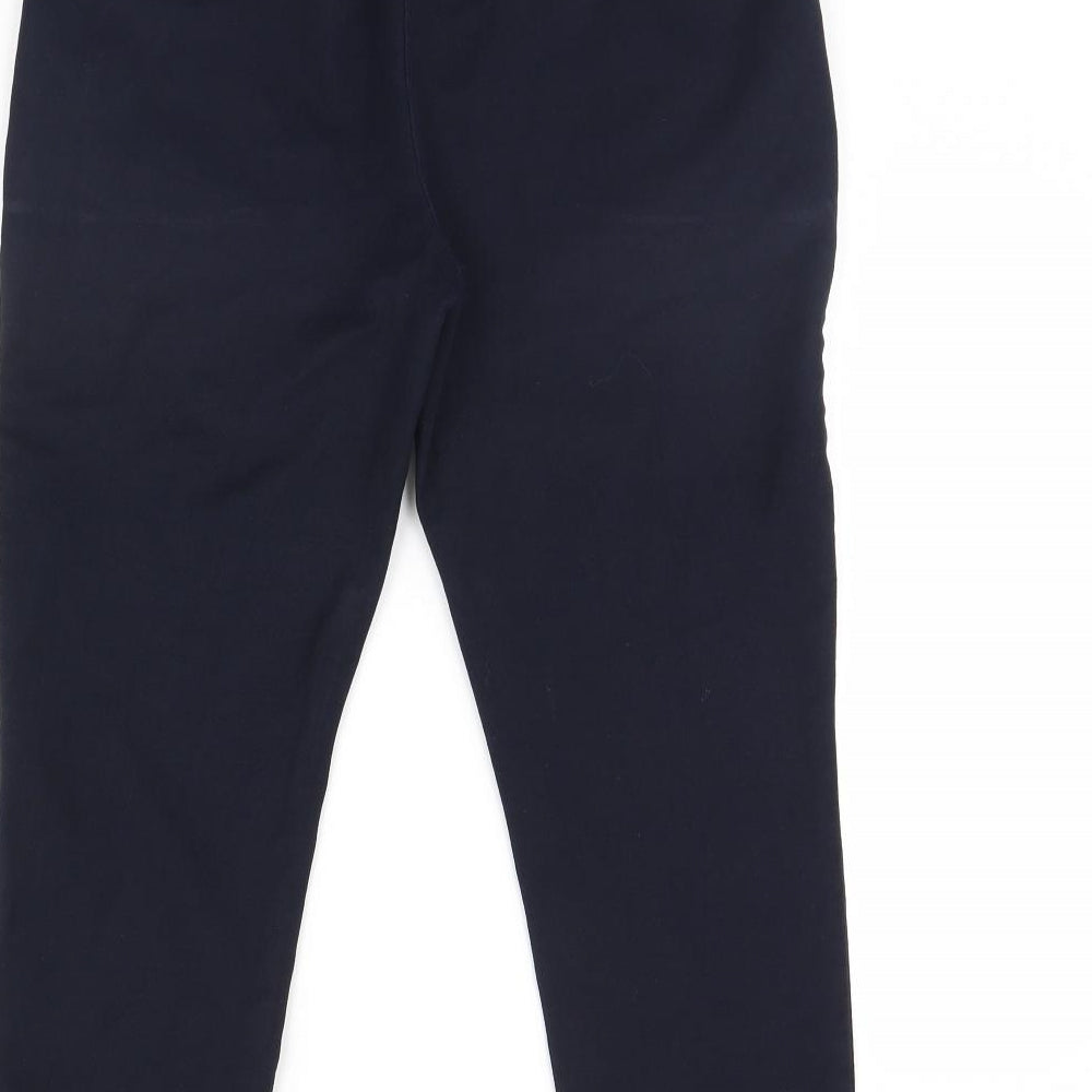 M&S Womens Blue   Cropped Trousers Size 32 in L23 in
