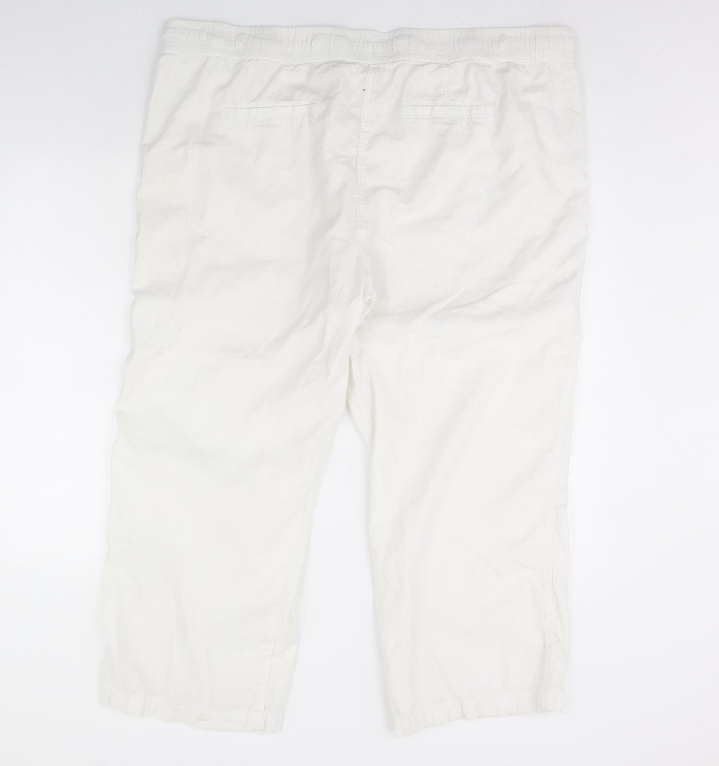 George Womens White   Trousers  Size 24 L31 in