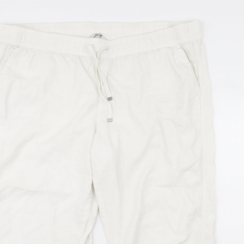 George Womens White   Trousers  Size 24 L31 in