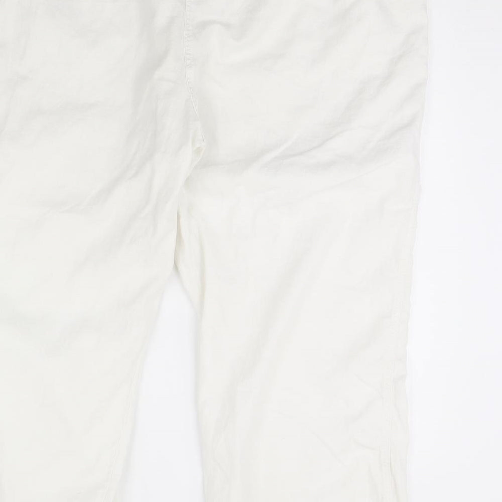 George Womens White   Trousers  Size 24 L31 in