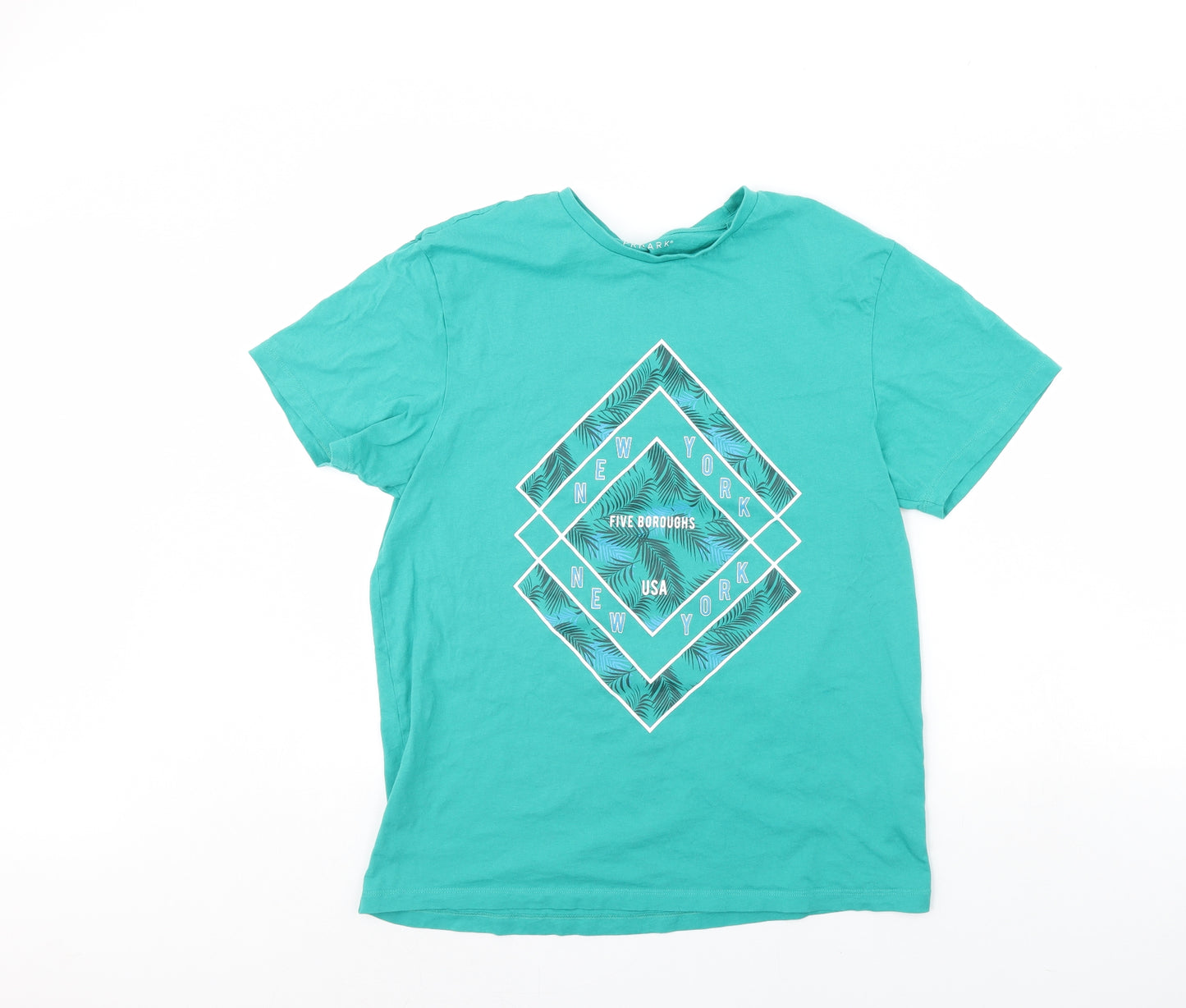 Primark Mens Green    T-Shirt Size L