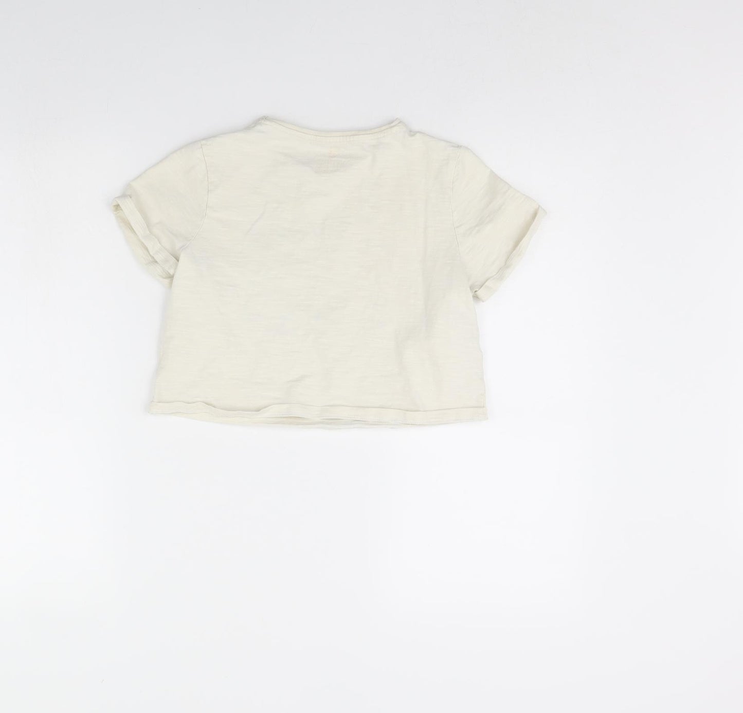F&F Girls Beige   Cropped T-Shirt Size 10 Years  - nyc