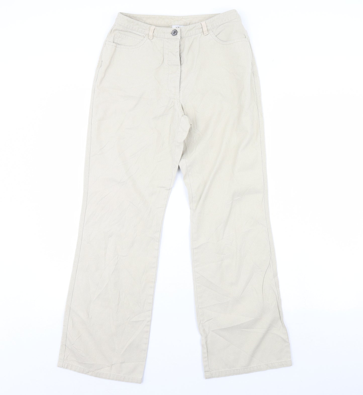 NEXT Womens Beige   Trousers  Size 10 L28 in