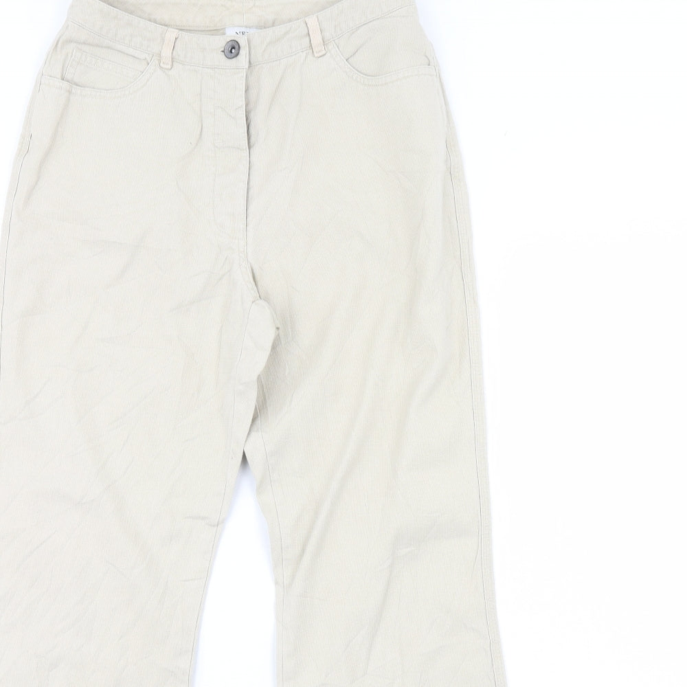 NEXT Womens Beige   Trousers  Size 10 L28 in