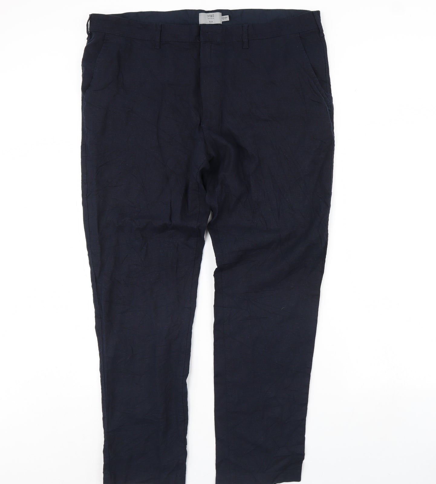 M&S Womens Blue   Trousers  Size 42 in L33 in