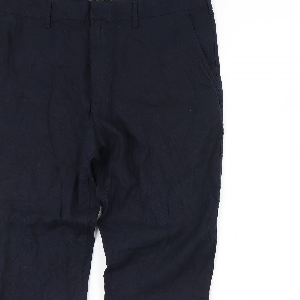 M&S Womens Blue   Trousers  Size 42 in L33 in