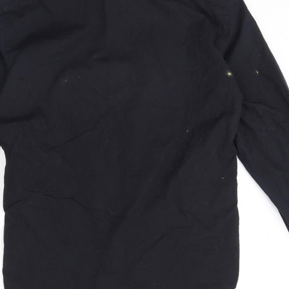 M&S Mens Black    Dress Shirt Size 16