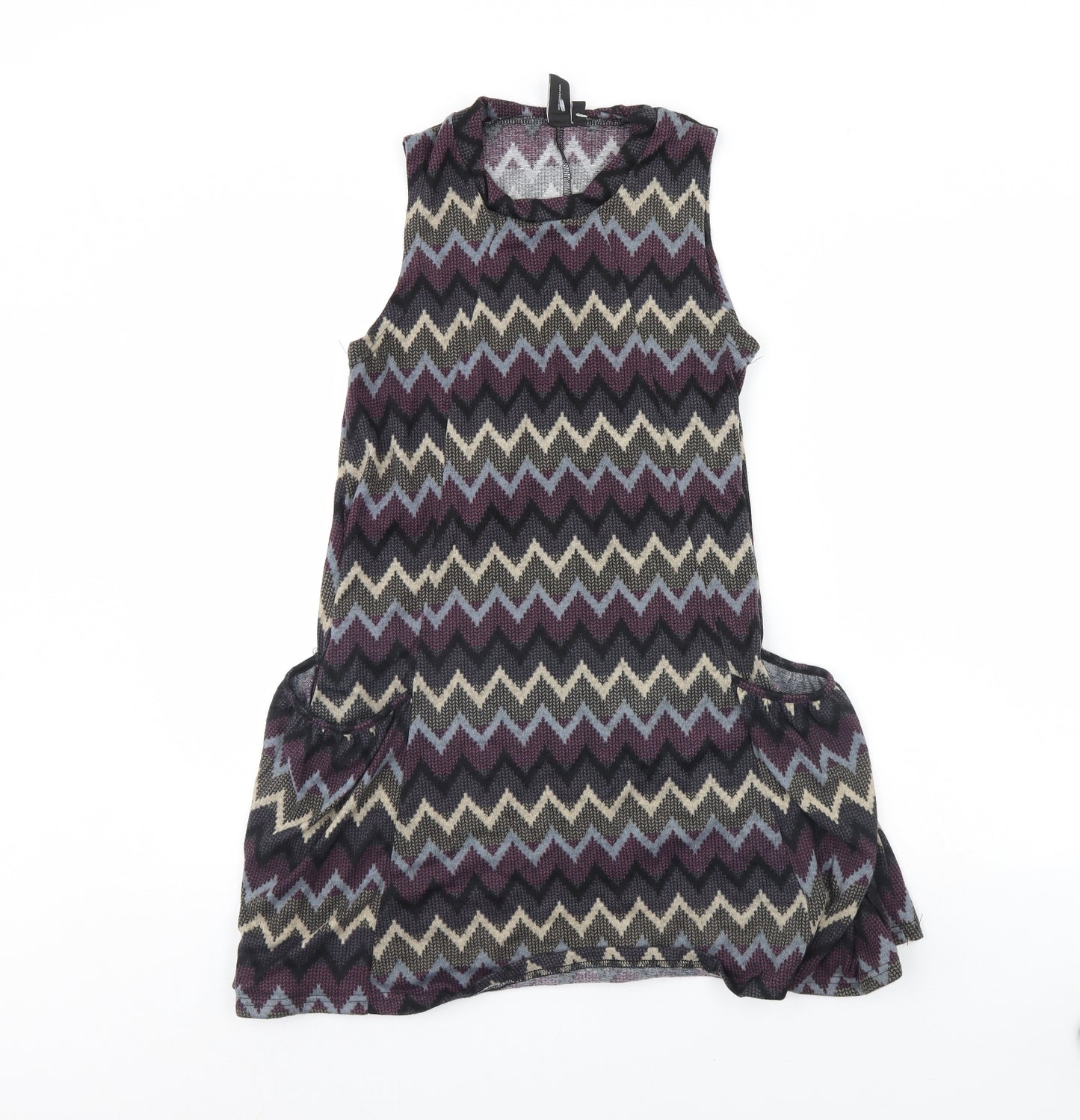 Izabel Womens Purple Geometric  Mini  Size 8