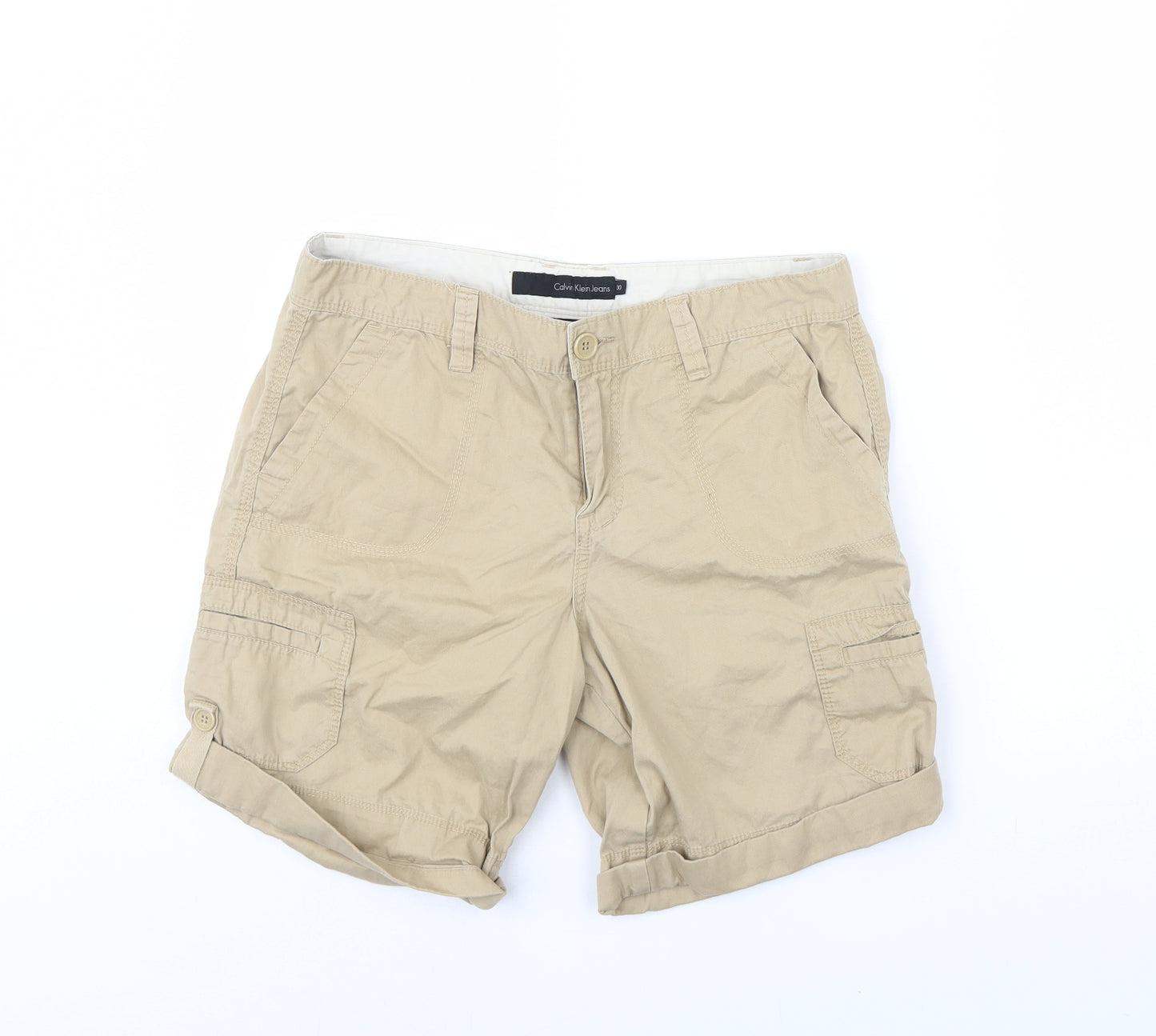 Calvin Klein Mens Beige   Chino Shorts Size 30