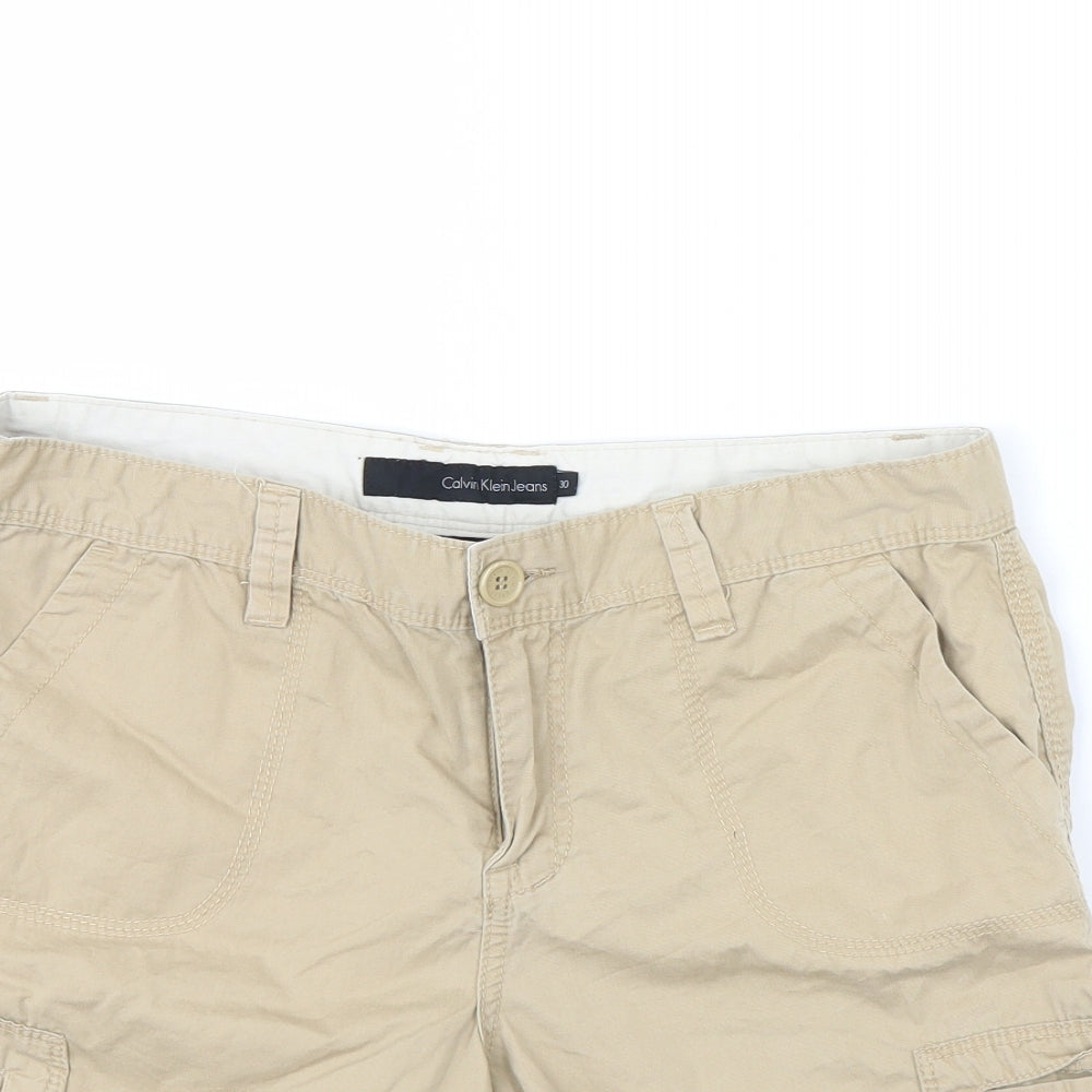 Calvin Klein Mens Beige   Chino Shorts Size 30