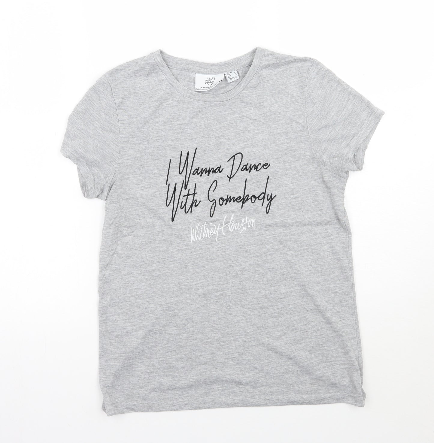 Whitney Womens Grey   Basic T-Shirt Size 8