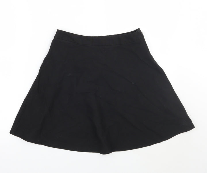Marks and Spencer Girls Black   A-Line Skirt Size 14 Years