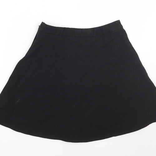 Marks and Spencer Girls Black   A-Line Skirt Size 14 Years