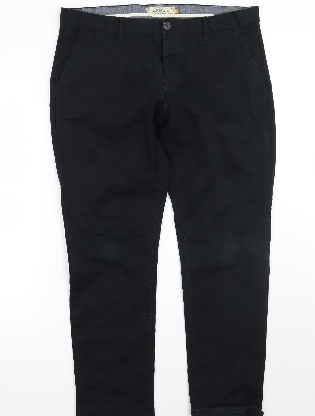 NEXT Mens Black   Chino Trousers Size 36 L31 in