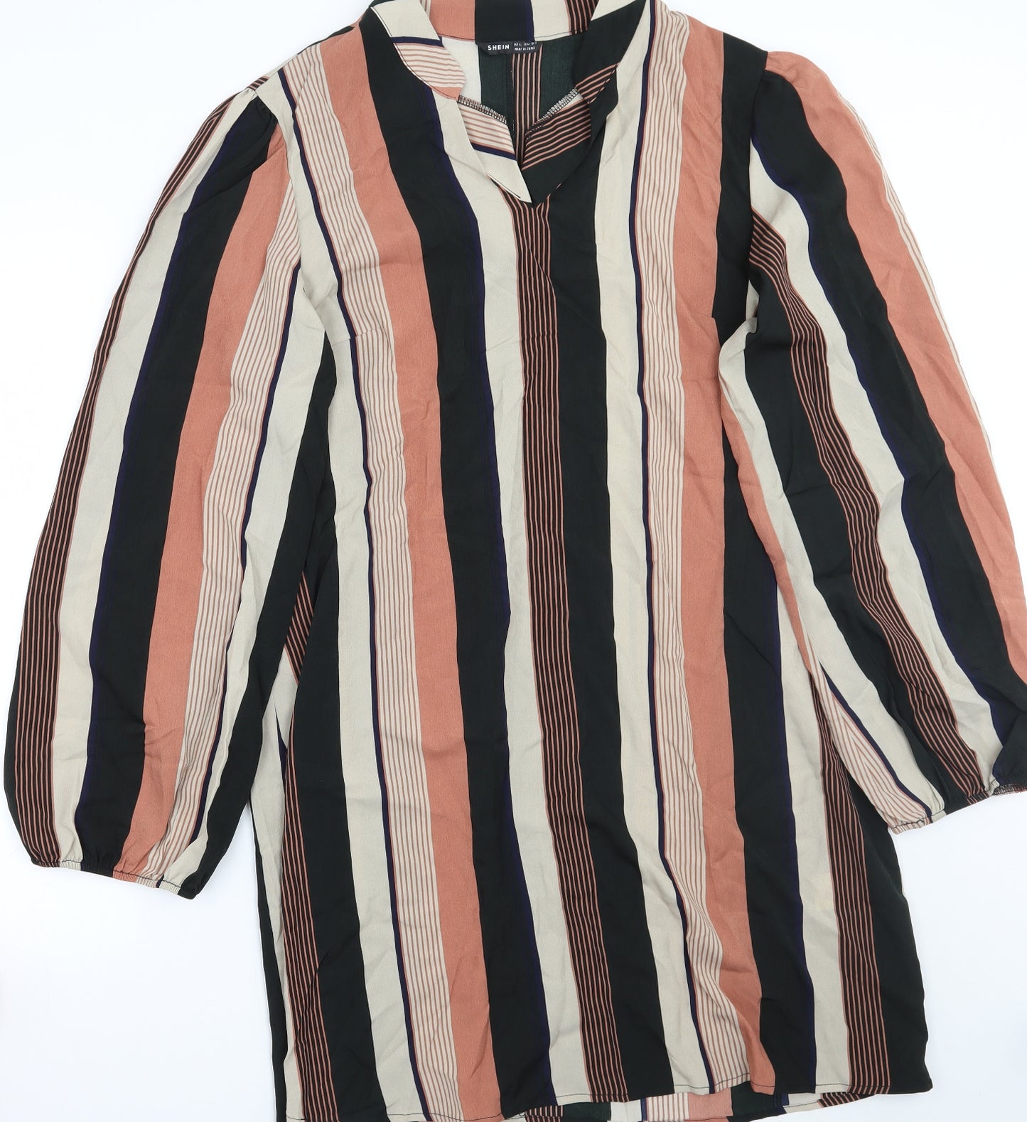 SheIn Womens Brown Striped  A-Line  Size XL