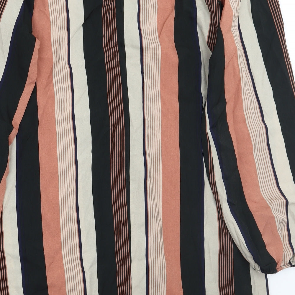 SheIn Womens Brown Striped  A-Line  Size XL