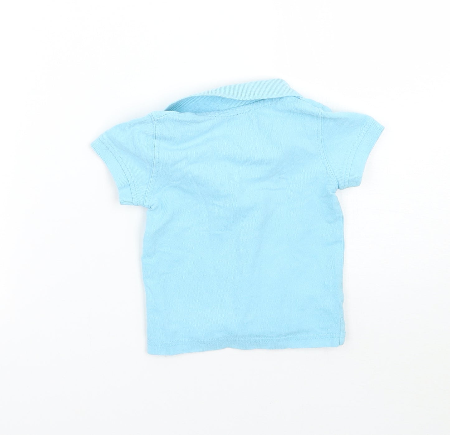 grain de ble Boys Blue   Basic Polo Size 12-18 Months