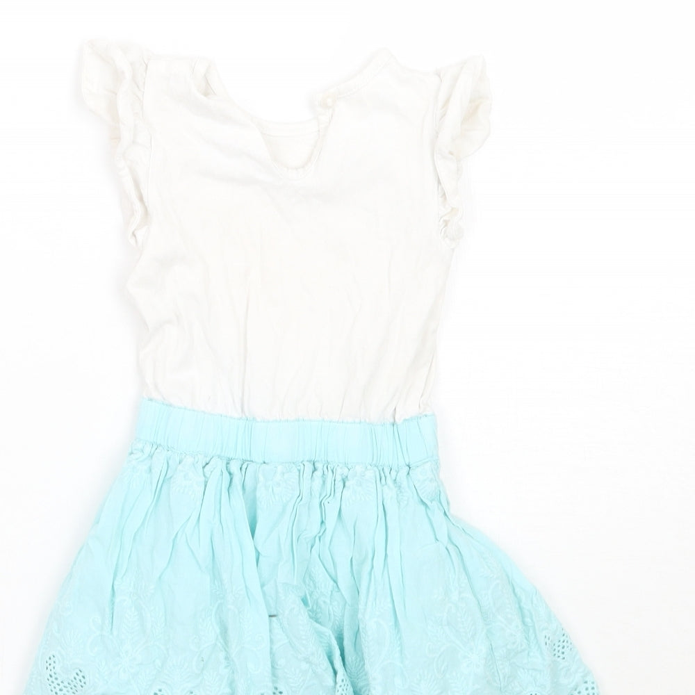 Mothercare Girls Blue   A-Line  Size 6-9 Months