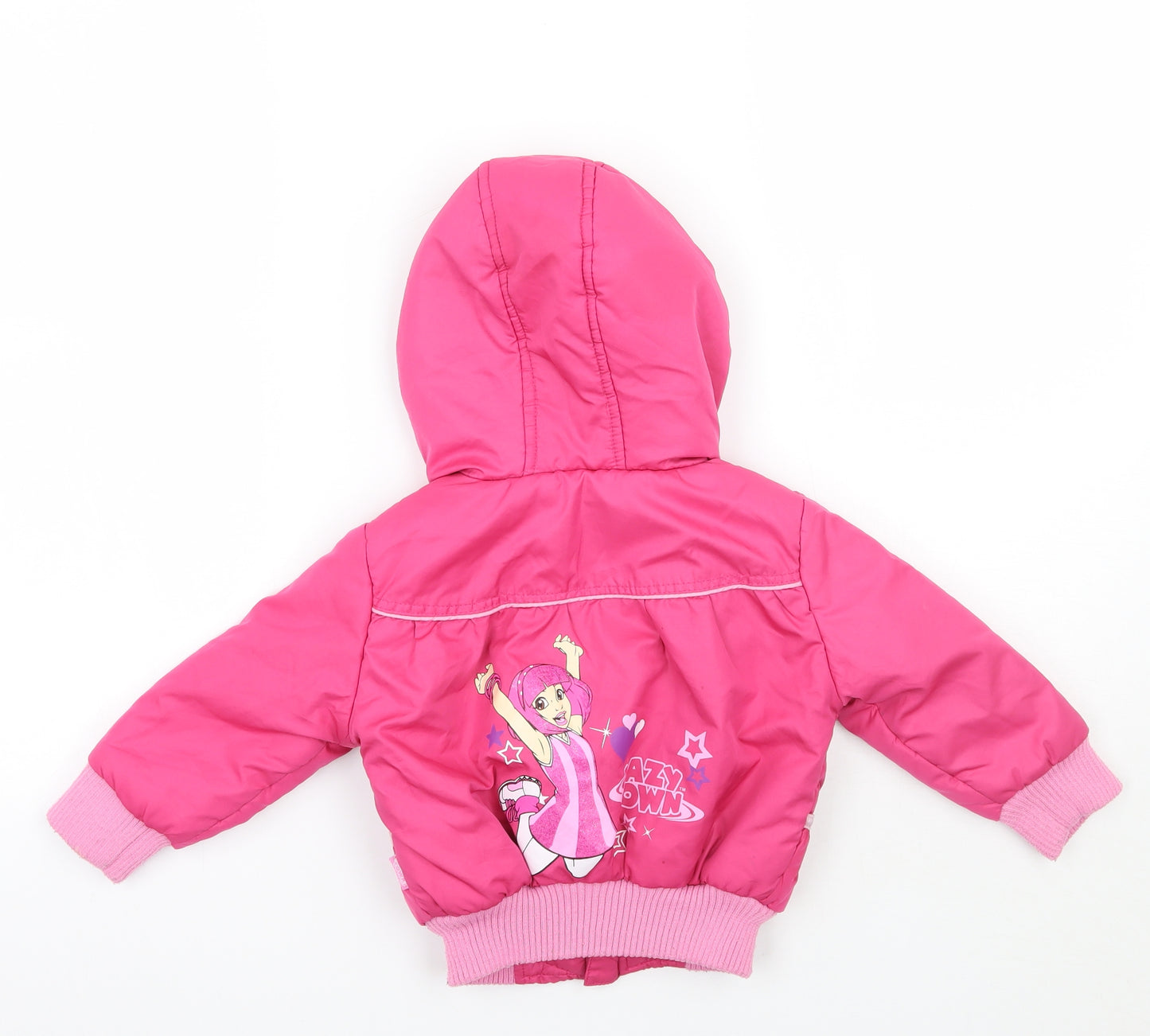 Lazy town Girls Pink   Jacket Coat Size 12-18 Months