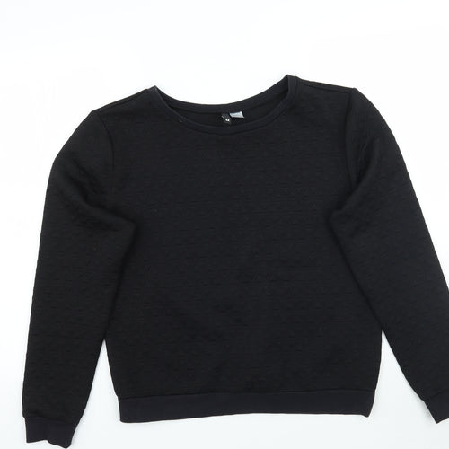 H&M Womens Black   Pullover Jumper Size M