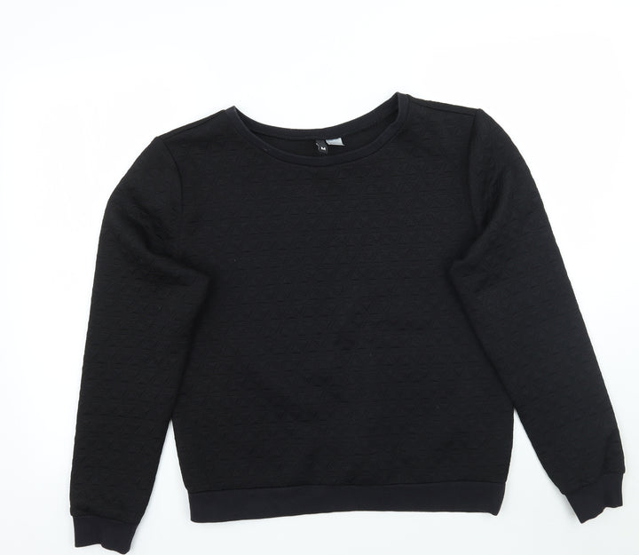 H&M Womens Black   Pullover Jumper Size M